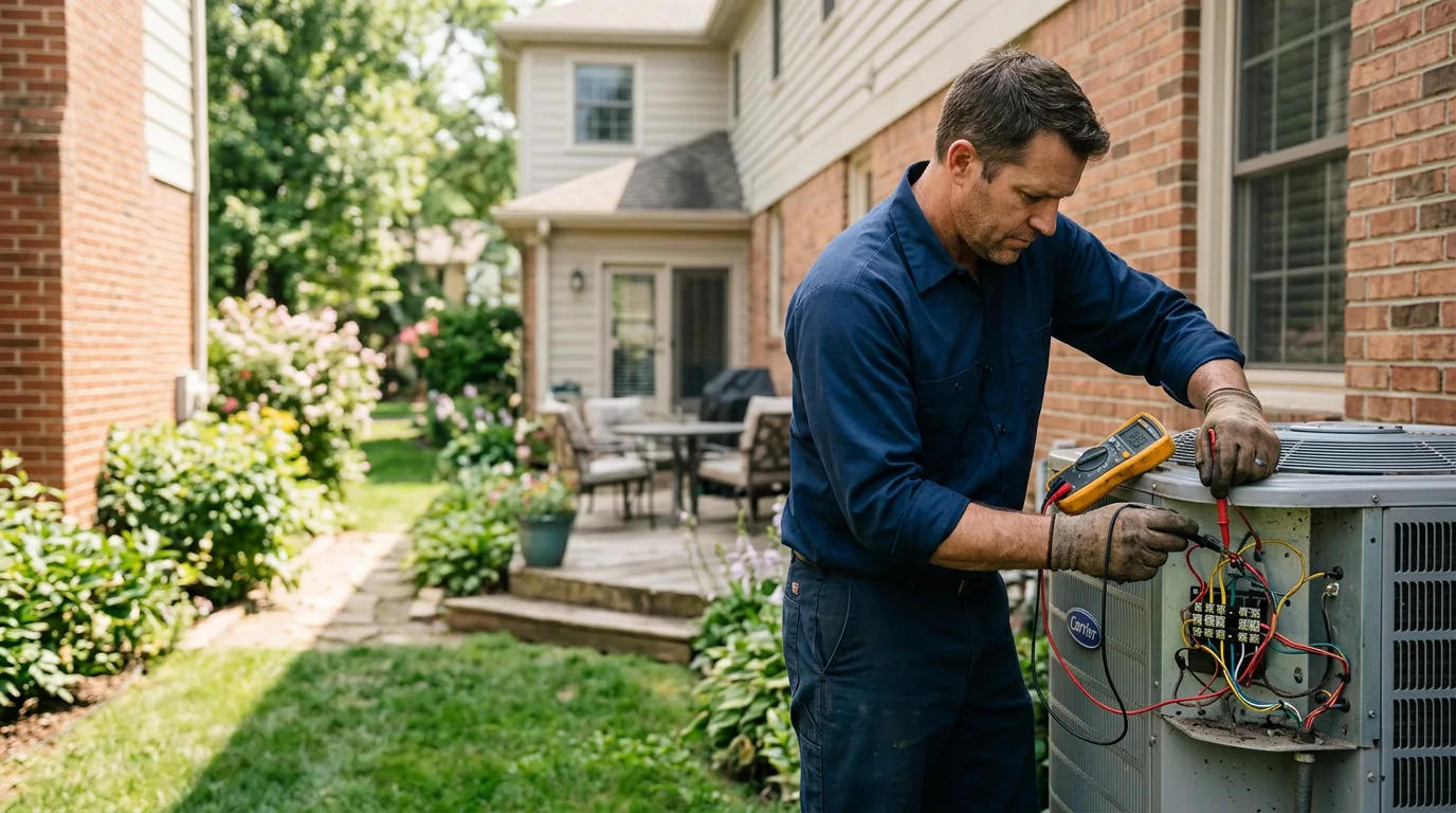 HVAC technician working near Trosper, KY